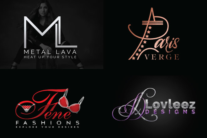 I will design luxury beauty fashion, clothing and boutique logo