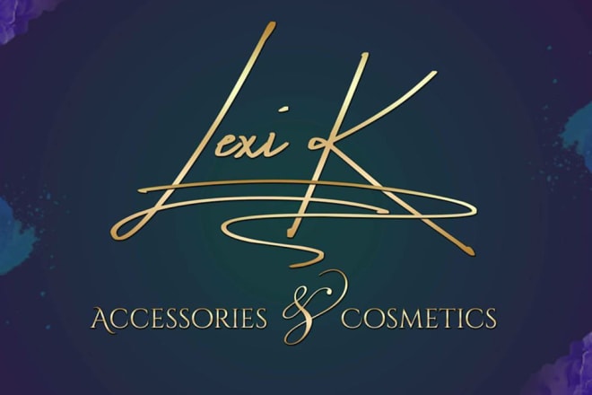 I will design luxury watercolor signature logo branding and photography