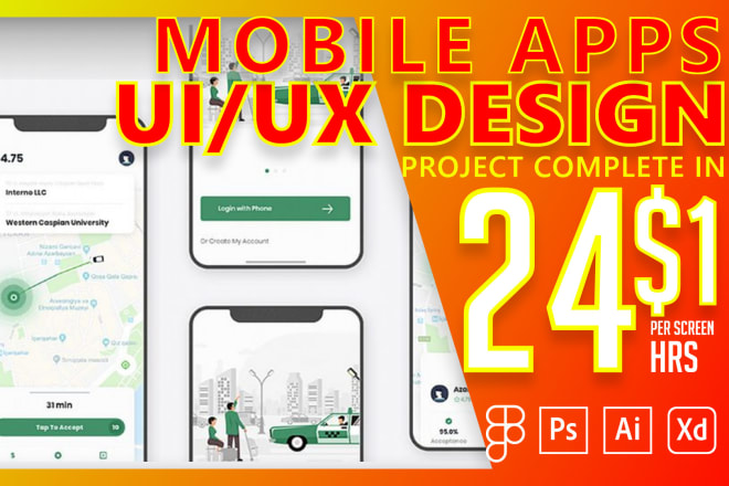 I will design mobile app UI UX design mobile game ui ux