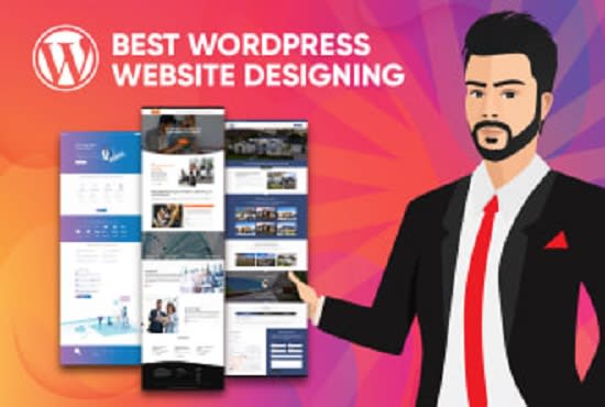 I will design mobile friendly wordpress website and customize