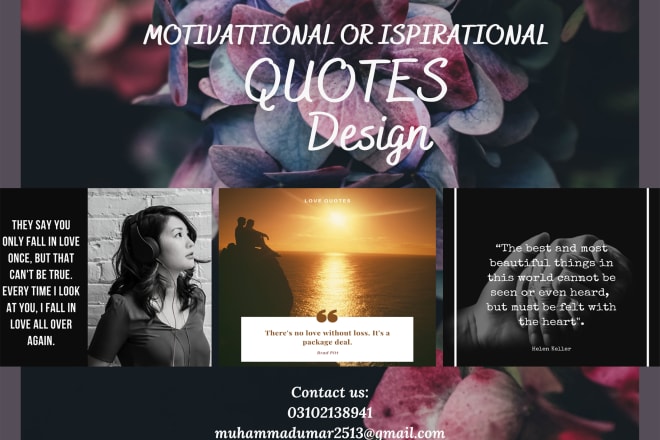 I will design motivational and inspirational HD quote images