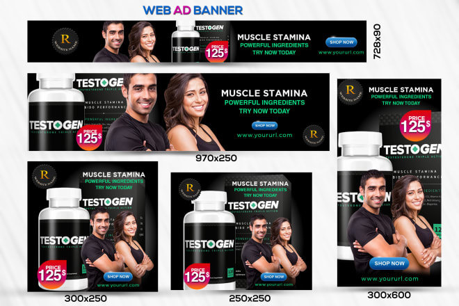 I will design multi size google adwords banner, display ad banner
