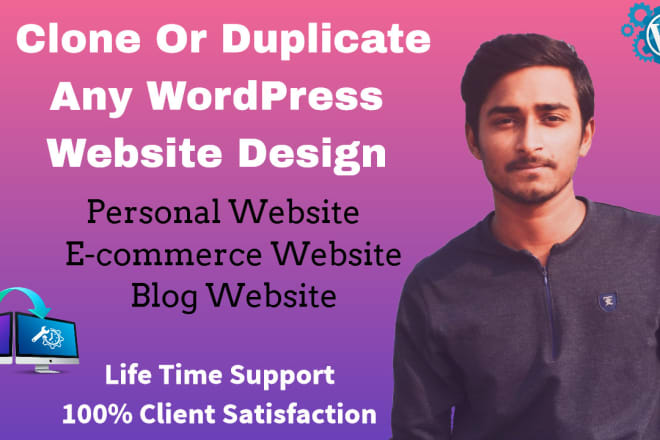 I will design or duplicate or build a wordpress website