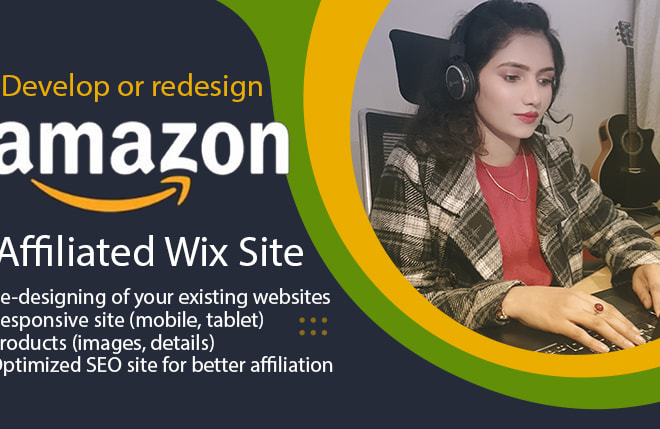I will design or redesign amazon affiliate wix website