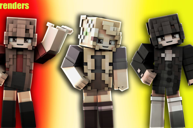 I will design over 10 minecraft renders within 24 hours