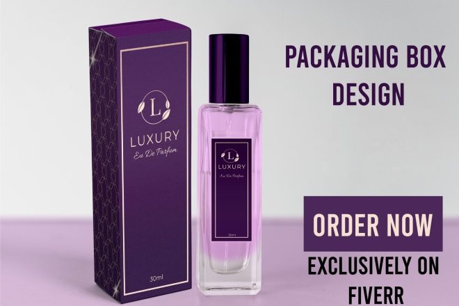 I will design packaging box with dieline