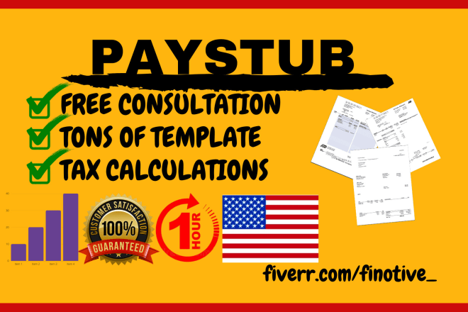 I will design pay stub and check stub for employees and contractors