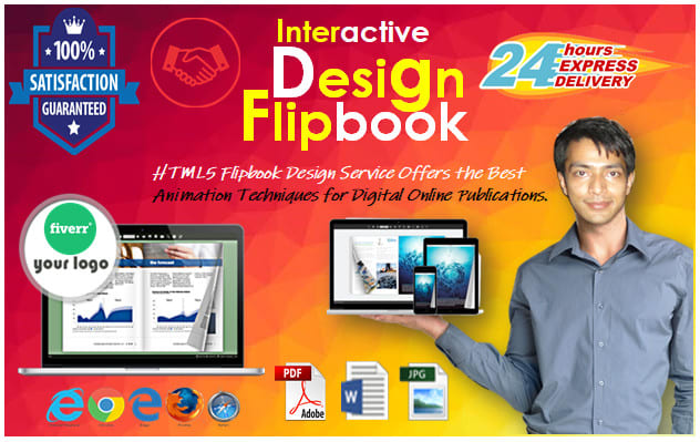 I will design pdf ebook into an interactive digital magazine or flipbook