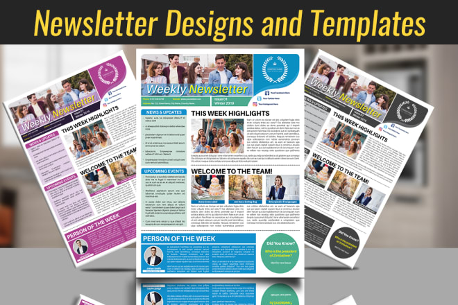 I will design print ready newsletters and templates