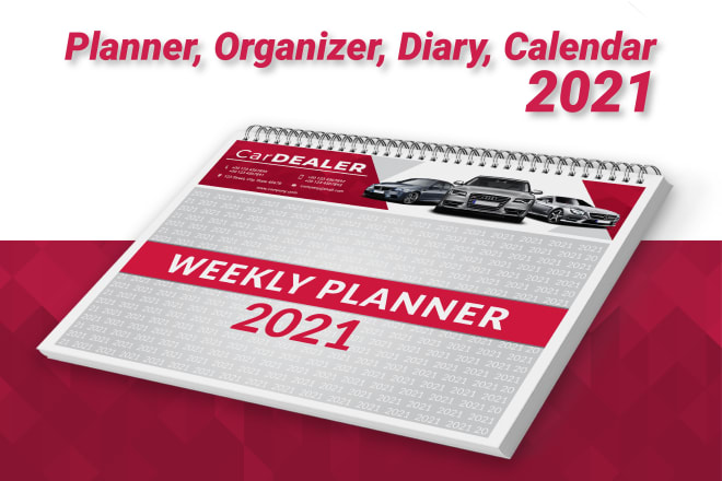 I will design printable planner, journal, calendar
