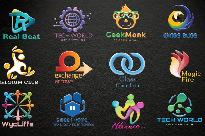 I will design professional 2d,3d logo with free source files