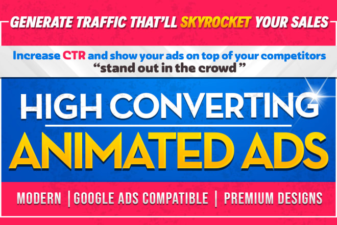 I will design professional animated google ads html5 banner
