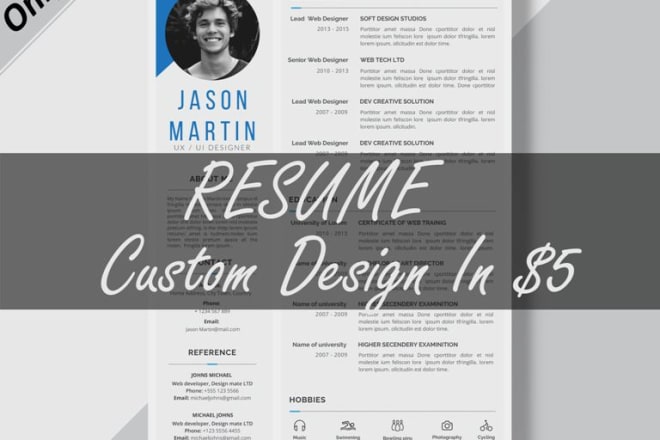 I will design professional cv, resume, and cover letter in 12h