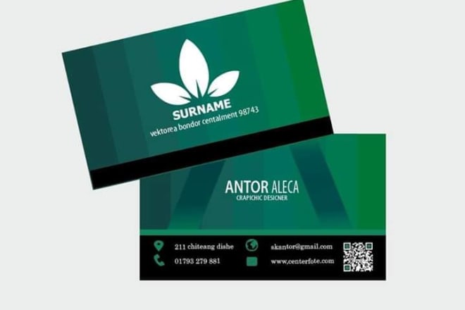 I will design professional level business card and visiting card