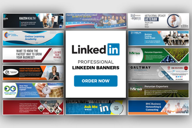 I will design professional linkedin banner, header, cover, or ads