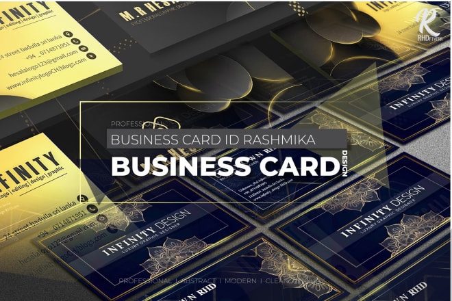 I will design professional luxury and abstract business card