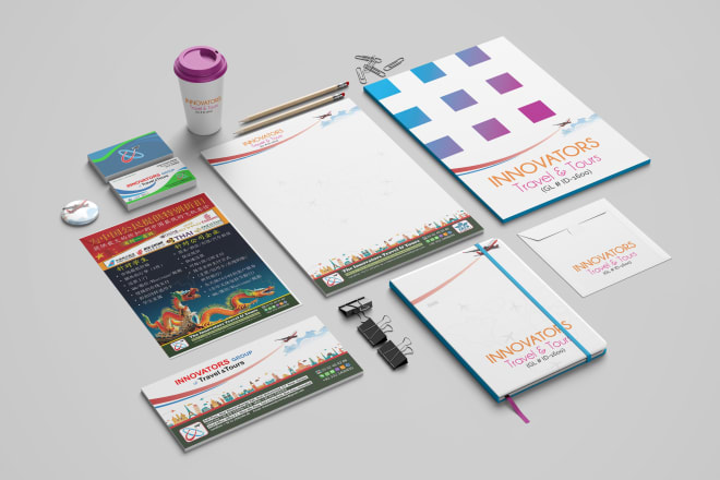 I will design professional, modern and innovative office stationery