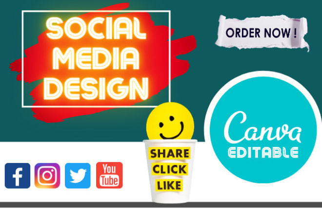 I will design professional social media posts,ads using canva