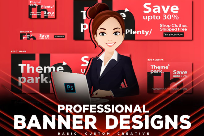 I will design professional website, youtube, twitter, facebook, instagram banner