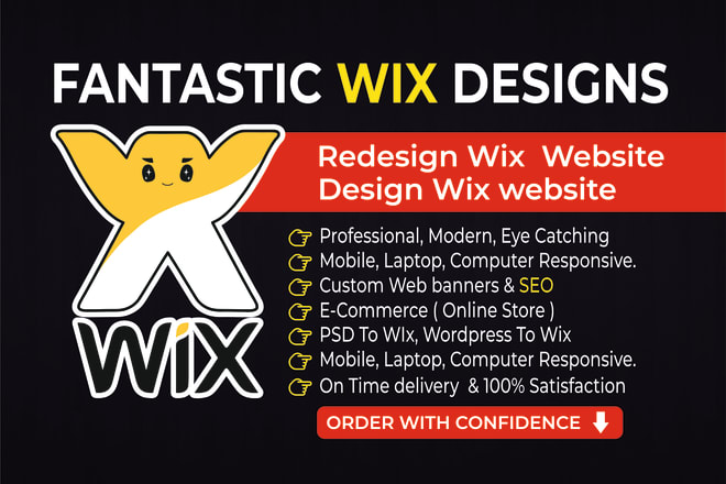 I will design professional wix website and redesign wix website