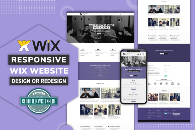 I will design professional wix website, redesign wix website, wix website design