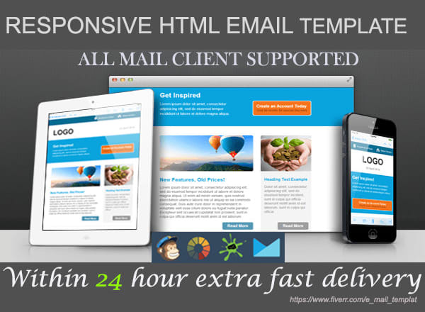 I will design responsive editable html email template