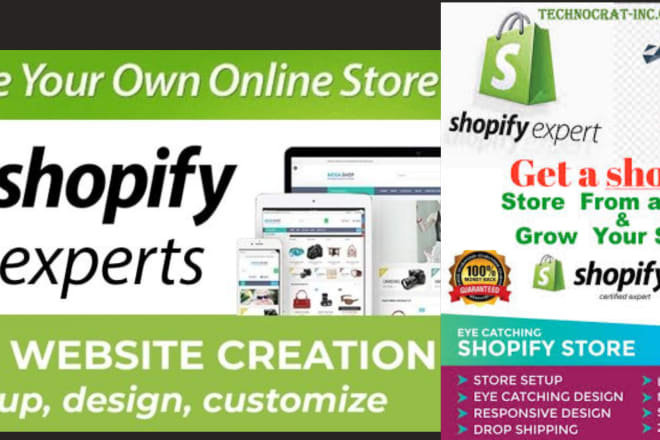 I will design shopify dropshipping store,shopify website,shopify store design