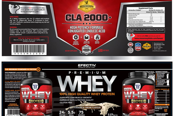 I will design supplement label, product label and package design