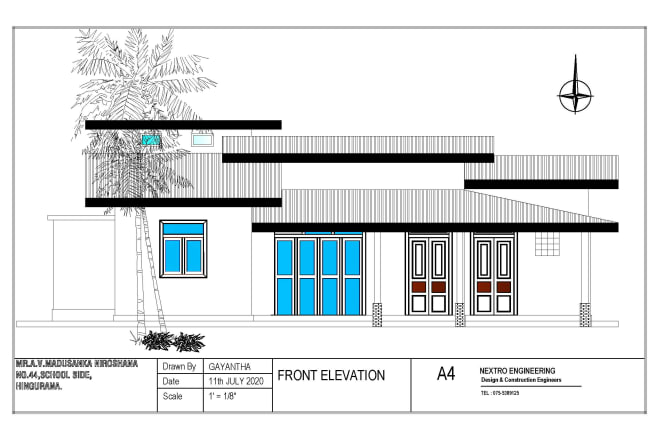 I will design the autocad 2d plan house plan for you