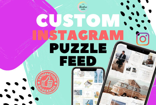 I will design the perfect instagram puzzle feed