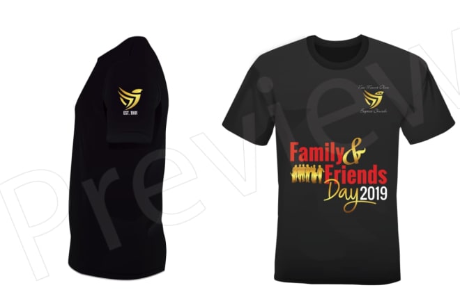 I will design tshirt for family reunions or company branding
