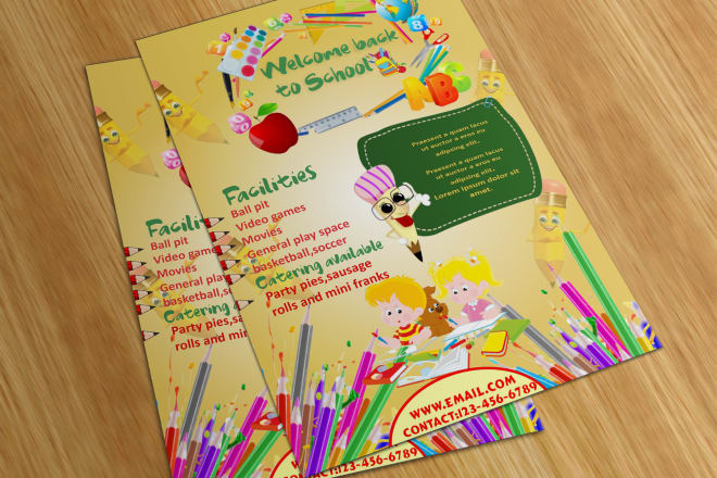 I will design tuition, back to school,tour,educational flyer and poster