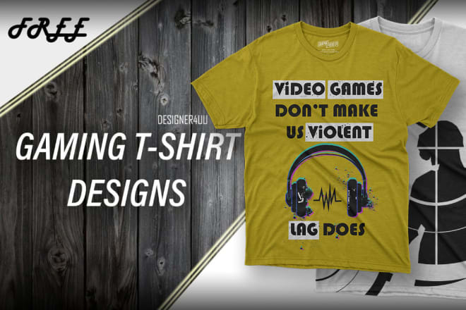 I will design unique gaming t shirts