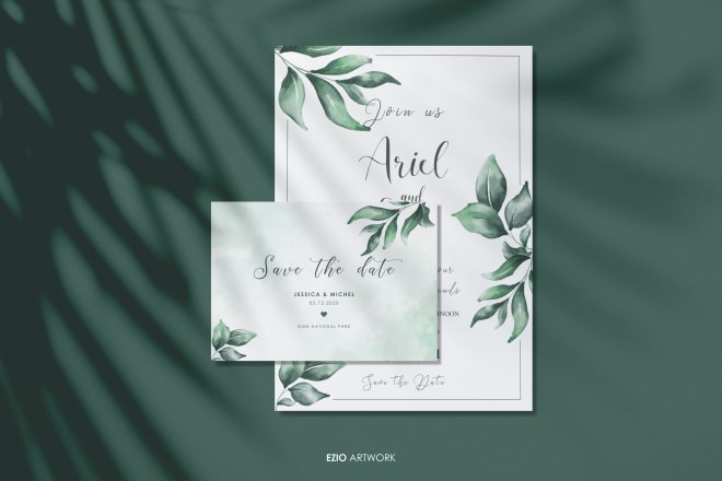 I will design unique wedding invitation card and any event cards
