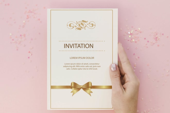 I will design wedding birthday party event invitation card