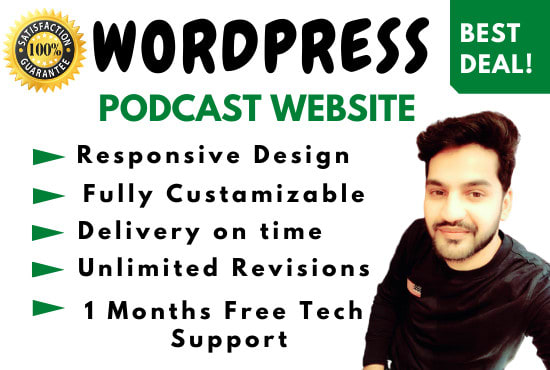 I will design wordpress podcasting website