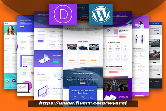 I will design wordpress website using divi theme
