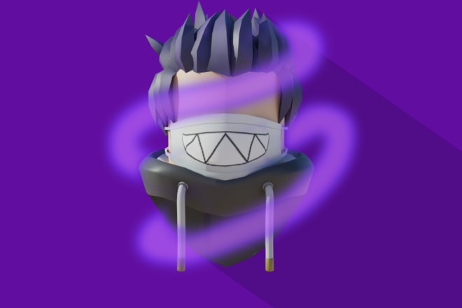 I will design you a roblox shadow head logo 3d and 2d