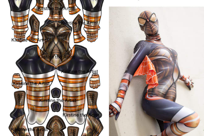 I will design your custom cosplay bodysuit aka zentai