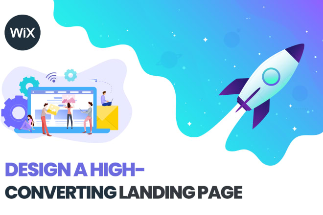 I will design your high converting landing page on wix