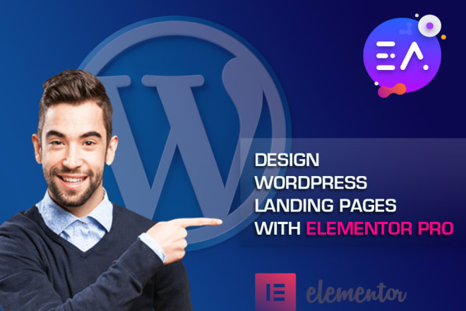 I will design your landing page or squeeze page by elementor pro