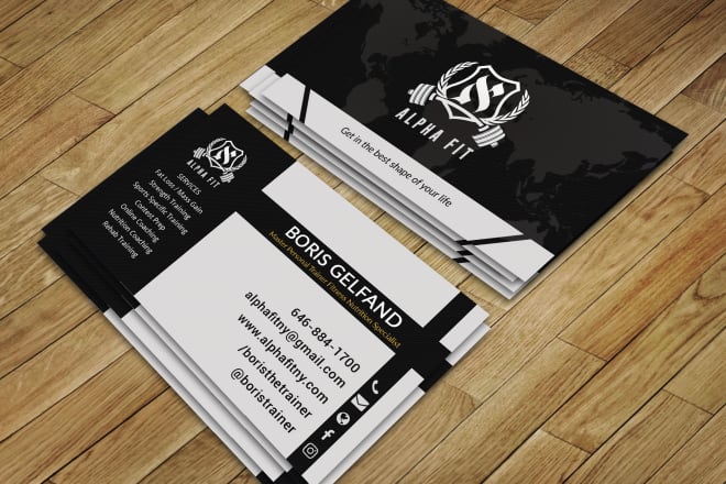 I will design your modern yet classic business card