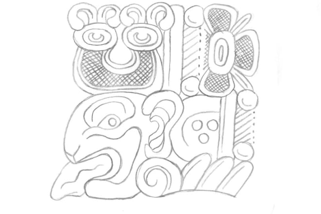 I will design your name in mayan hieroglyphics