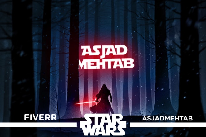 I will design your name or logo in star wars style