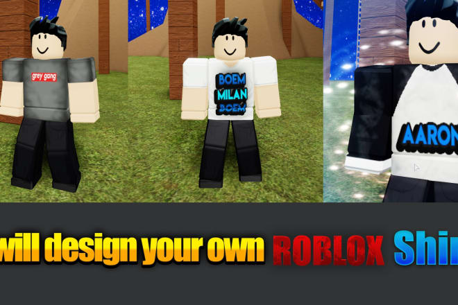 I will design your own roblox shirt