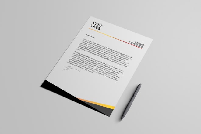 I will design your professional and beautiful letterhead