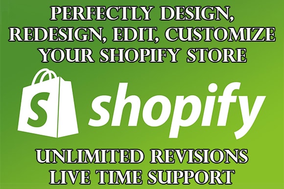 I will design your shopify store perfectly professional