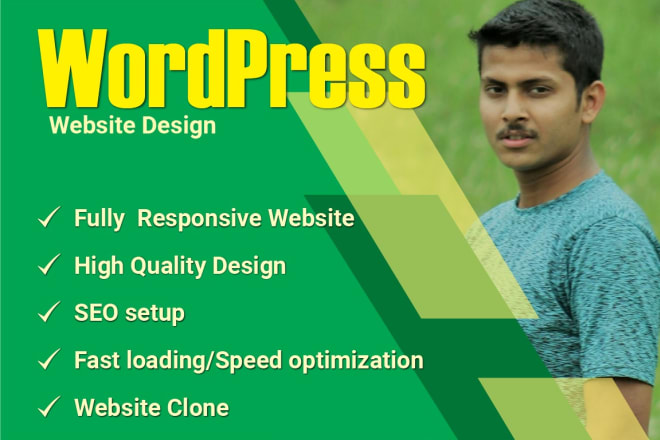 I will develop a modern responsive wordpress website