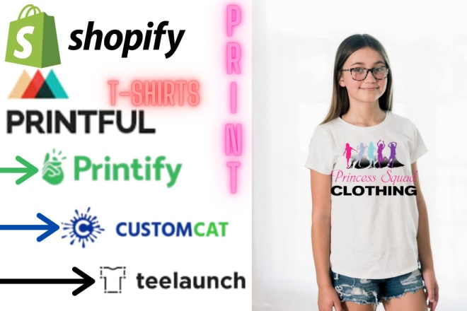 I will develop a print on demand shopify store using printful dropshipping