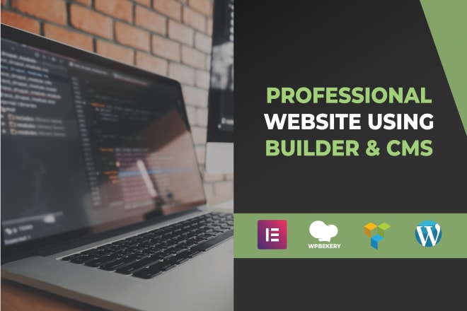 I will develop a professional website using builders and cms